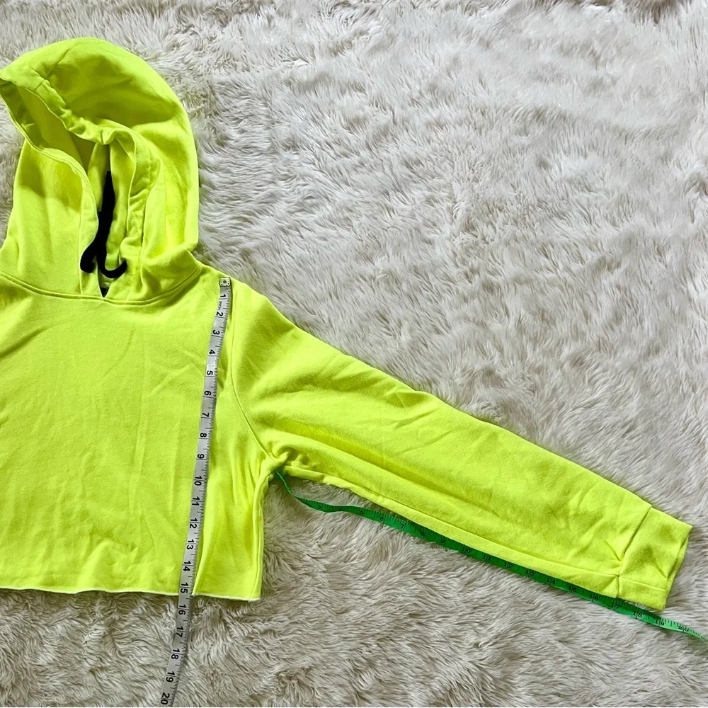 2Pc TRUE RELIGION Neon Crop Hoodie (XL,fits a S) & Logo Black Leggings Sz XS - Picture 9 of 11